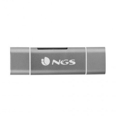 Lector de Tarjetas Externo NGS ALLY READER/ USB 2.0/ USB Tipo-C / Micro USB