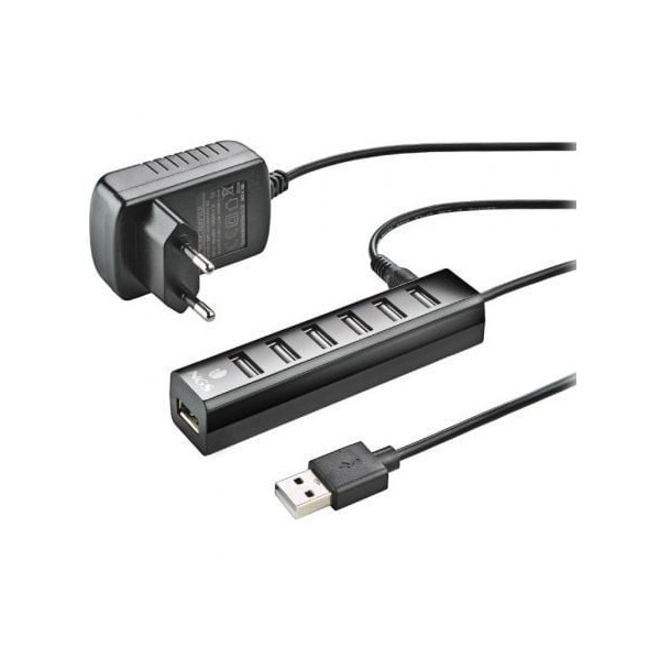 Hub USB 2.0 con Alimentación Externa NGS IHUB7 Tiny/ 7xUSB