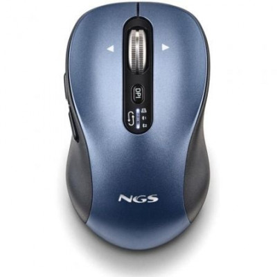 Ratón Inalámbrico por Bluetooth NGS Infinity-RB/ Batería recargable/ Hasta 3200 DPI/ Azul