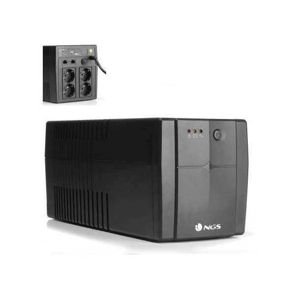 SAI Offline NGS Fortress 1500 V2/ 1200VA-720W/ 4 Salidas/ Formato Torre