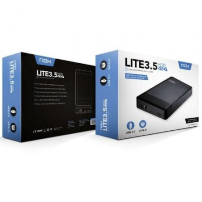 Caja Externa para Disco Duro de 3.5" Nox Lite 3.5''/ USB 3.0