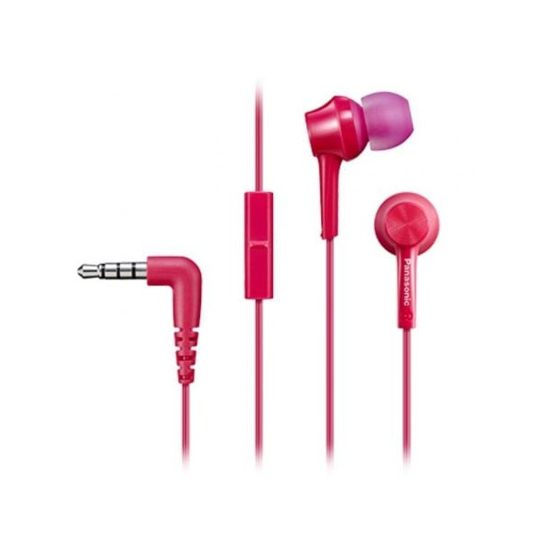 Auriculares Intrauditivos Panasonic RP-TCM105/ con Micrófono/ Jack 3.5/ Rosas