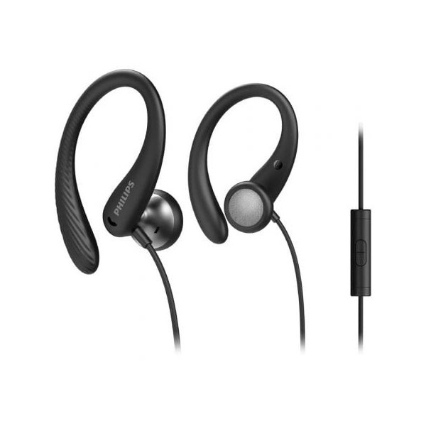 Auriculares Deportivos Philips TAA1105BK/ con Micrófono/ Jack 3.5/ Negros