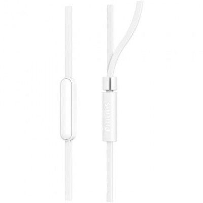 Auriculares Intrauditivos Philips TAE1105WT/ con Micrófono/ Jack 3.5/ Blancos