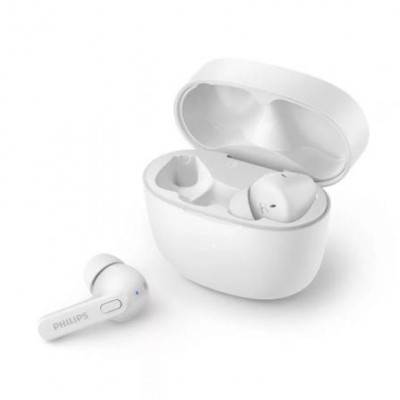 Auriculares Bluetooth Philips TAT2206 con estuche de carga/ Autonomía 6h/ Blancos