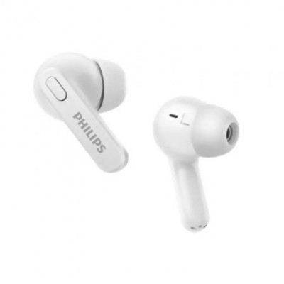 Auriculares Bluetooth Philips TAT2206 con estuche de carga/ Autonomía 6h/ Blancos