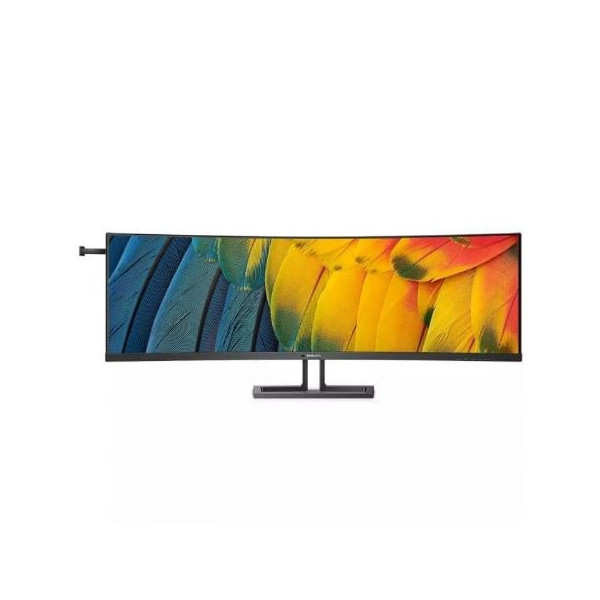 Monitor Profesional Curvo Philips 45B1U6900C 44.5"/ Dual QHD/ Multimedia/ Regulable en altura/ Negro