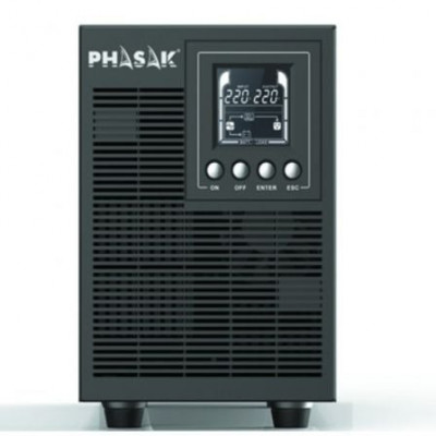 SAI Online Phasak 2000 VA Online LCD/ 2000VA-1800W/ 4 Salidas/ Formato Torre