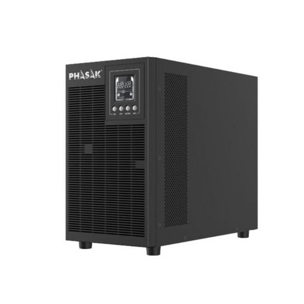 SAI Online Phasak 3000 VA Online LCD/ 3000VA-2700W/ 4 Salidas/ Formato Torre