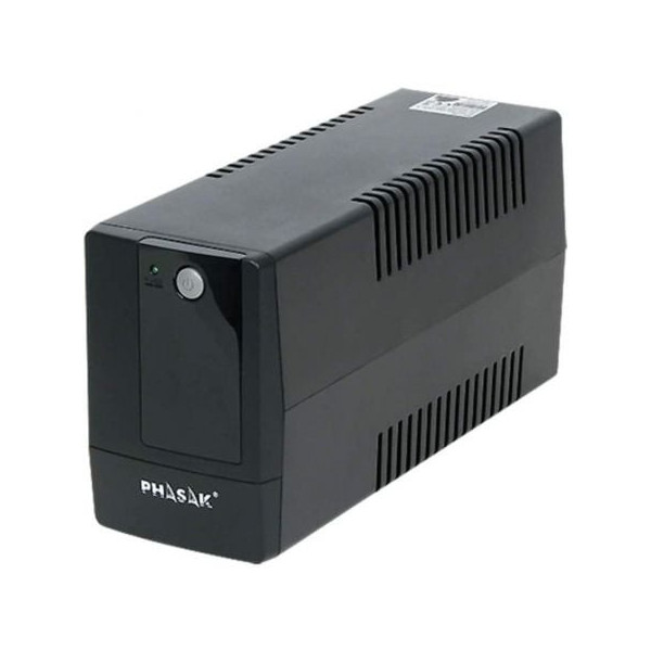 SAI Línea Interactiva Phasak Basic Interactive 600 VA/ 600VA-360W/ 2 Salidas/ Formato Torre