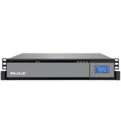 SAI Online Phasak Rack 19" 2000 VA Online LCD/ 2000VA-1800W/ 4 Salidas/ Formato Rack