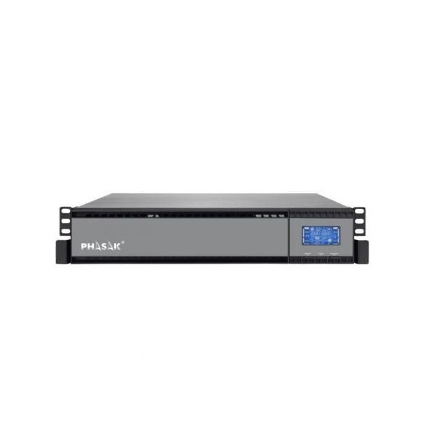 SAI Online Phasak Rack 19" 2000 VA Online LCD/ 2000VA-1800W/ 4 Salidas/ Formato Rack