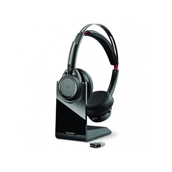 Auricular Inalámbrico Plantronics Voyager Focus UC Estándar B825/ con Micrófono/ Bluetooth/ USB/ Incluye Soporte/ Negro