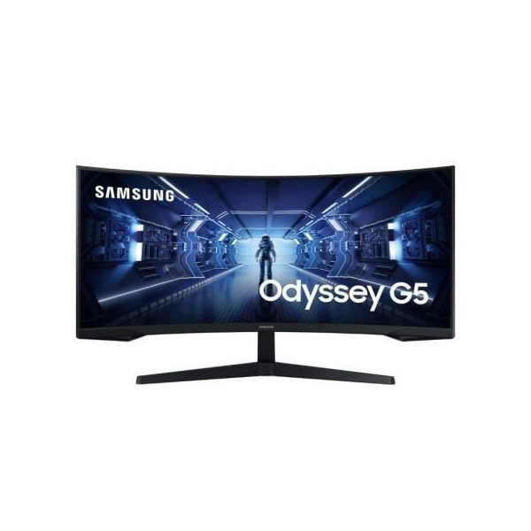 Monitor Gaming Ultrapanorámico Curvo Samsung Odyssey G5 LC34G55TWWP 34"/ UWQHD/ 1ms/ 165Hz/ VA/ Negro