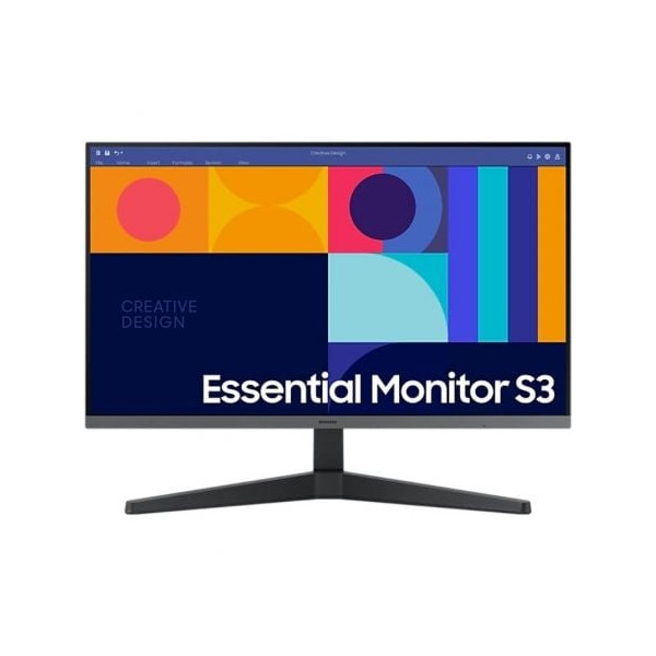 Monitor Profesional Samsung Essential Monitor S3 S24C330GAU/ 24"/ Full HD/ Negro