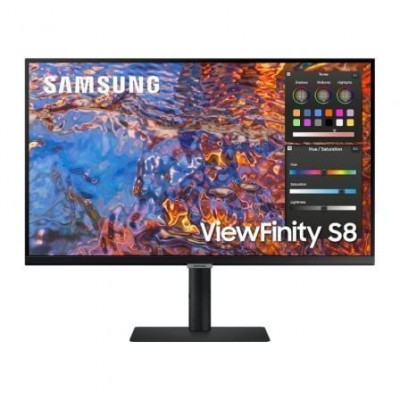 Monitor Profesional Samsung ViewFinity S8 S27B800PXU 27"/ 4K/ Regulable en altura/ Negro