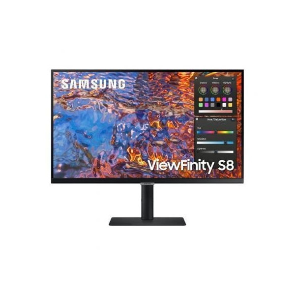 Monitor Profesional Samsung ViewFinity S8 S27B800PXU 27"/ 4K/ Regulable en altura/ Negro