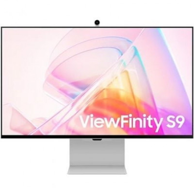 Smart Monitor Samsung ViewFinity S9 S27C902PAU 27"/ 5K/ Smart TV/ Webcam/ Multimedia/ Regulable en altura/ Plata