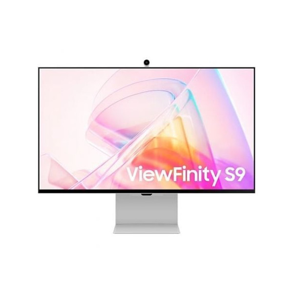 Smart Monitor Samsung ViewFinity S9 S27C902PAU 27"/ 5K/ Smart TV/ Webcam/ Multimedia/ Regulable en altura/ Plata