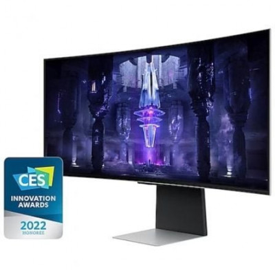 Smart Monitor Gaming Ultraparonámico Curvo Samsung OdysseyG8 S34BG850SU 34"/ UWQHD/ Smart TV/ 0.1ms/ 175Hz/ OLED/ Regulable en a