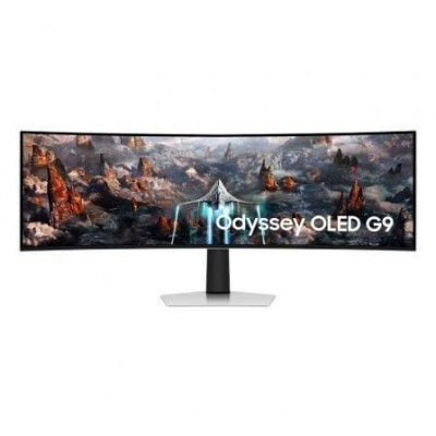 Monitor Gaming Ultrapanorámico Curvo Samsung Odyssey OLED G9 S49CG934SU 49"/ Dual QHD/ 0.03ms/ 240Hz/ OLED/ Multimedia/ Plata