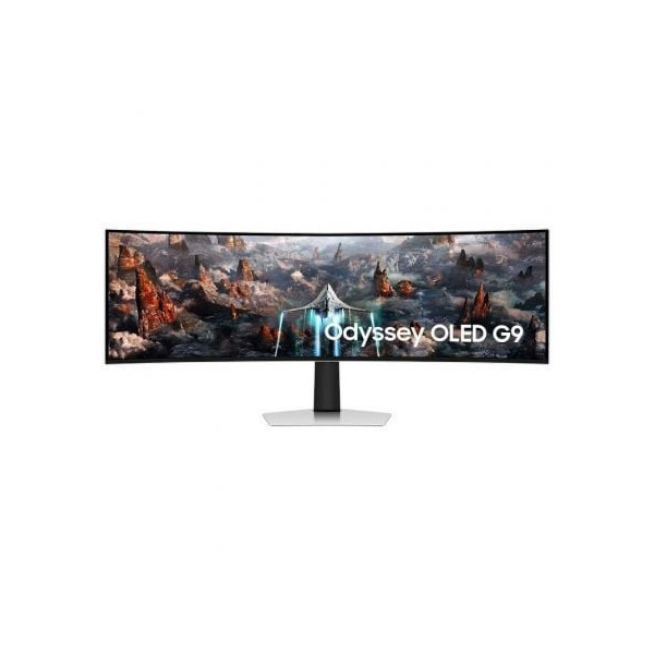 Monitor Gaming Ultrapanorámico Curvo Samsung Odyssey OLED G9 S49CG934SU 49"/ Dual QHD/ 0.03ms/ 240Hz/ OLED/ Multimedia/ Plata