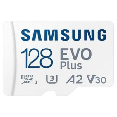 Tarjeta de Memoria Samsung EVO Plus 2021 128GB microSD XC con Adaptador/ Clase 10/ 130MBs