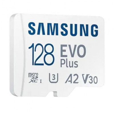 Tarjeta de Memoria Samsung EVO Plus 2021 128GB microSD XC con Adaptador/ Clase 10/ 130MBs