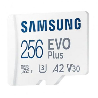 Tarjeta de Memoria Samsung EVO Plus 2021 256GB microSD XC con Adaptador/ Clase 10/ 130MBs