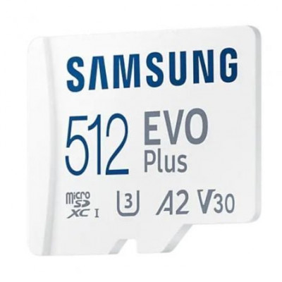 Tarjeta de Memoria Samsung EVO Plus 2021 512GB microSD XC con Adaptador/ Clase 10/ 130MBs