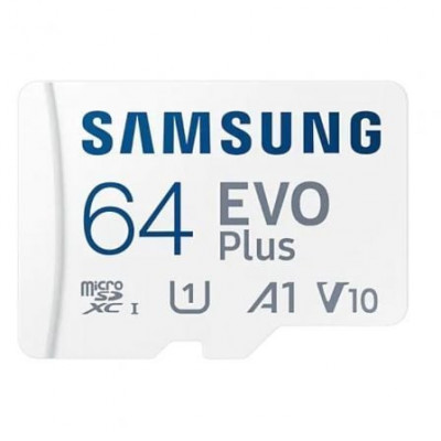 Tarjeta de Memoria Samsung EVO Plus 2021 64GB microSD XC con Adaptador/ Clase 10/ 130MBs