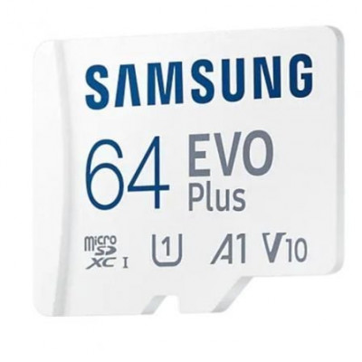 Tarjeta de Memoria Samsung EVO Plus 2021 64GB microSD XC con Adaptador/ Clase 10/ 130MBs