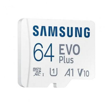 Tarjeta de Memoria Samsung EVO Plus 2021 64GB microSD XC con Adaptador/ Clase 10/ 130MBs