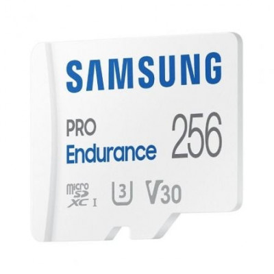 Tarjeta de Memoria Samsung Pro Endurance 256GB microSD XC con Adaptador/ Clase 10/ 100MBs