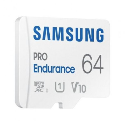 Tarjeta de Memoria Samsung Pro Endurance 64GB microSD XC con Adaptador/ Clase 10/ 100MBs