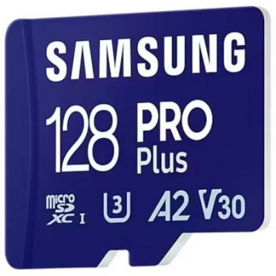 Tarjeta de Memoria Samsung PRO Plus 2023 128GB microSD XC/ Clase 10/ 180MBs