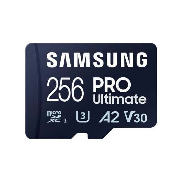 Tarjeta de Memoria Samsung Pro Ultimate 256GB microSD XC con Adaptador/ Clase 10/ 200MBs