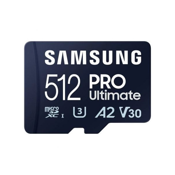 Tarjeta de Memoria Samsung Pro Ultimate 512GB microSD XC con Adaptador/ Clase 10/ 200MBs