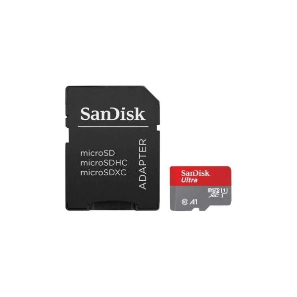 Tarjeta de Memoria SanDisk Ultra 64GB microSD XC con Adaptador/ Clase 10/ 140MBs