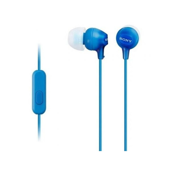 Auriculares Intrauditivos Sony MDR-EX15APLI/ con Micrófono/ Jack 3.5/ Azules