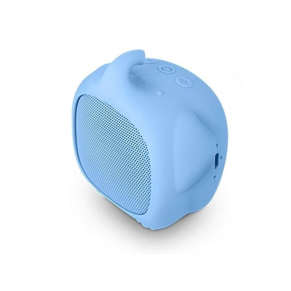 Altavoz con Bluetooth SPC Sounds Pups Elephant/ 3W/ 1.0/ Azul