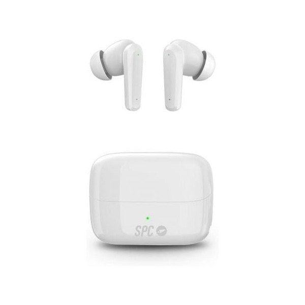 Auriculares Bluetooth SPC Ether 2 Pro con estuche de carga/ Autonomía 6.5h/ Blancos