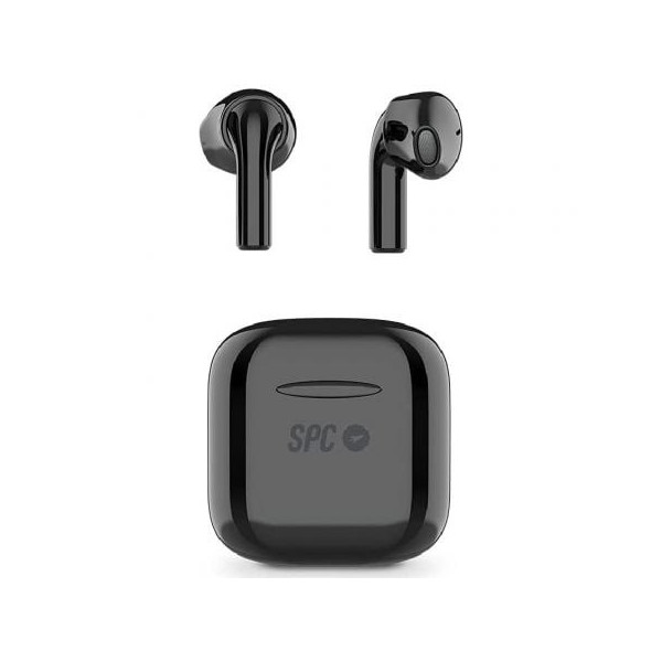 Auriculares Bluetooth SPC Zion Pro con estuche de carga/ Autonomía 3.5h/ Negros