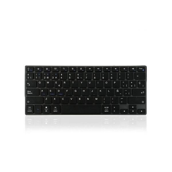 Teclado Compacto Inalámbrico por Bluetooth Subblim Advance Compact/ Gris