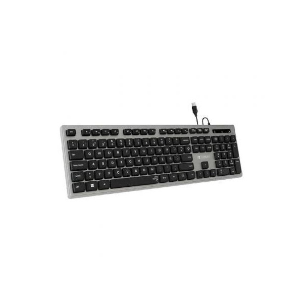 Teclado Subblim Wired Ergo Keys Silent Flat HQ/ Gris