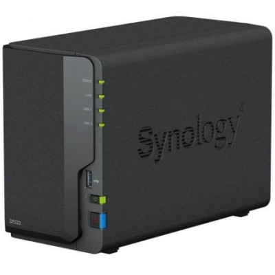 NAS Synology Diskstation DS223/ 2 Bahías 3.5"- 2.5"/ 2GB DDR4/ Formato Torre