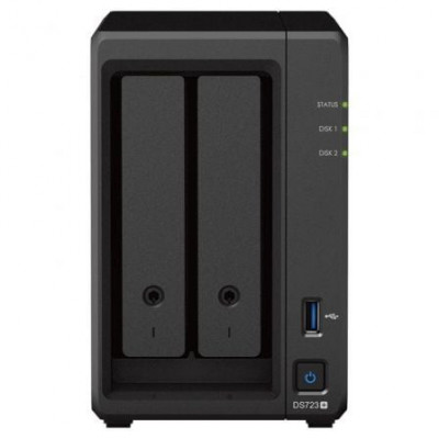 NAS Synology Diskstation DS723+/ 2 Bahías 3.5"- 2.5"/ 2GB DDR4/ Formato Torre