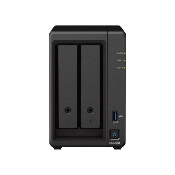 NAS Synology Diskstation DS723+/ 2 Bahías 3.5"- 2.5"/ 2GB DDR4/ Formato Torre