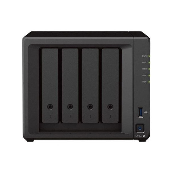 NAS Synology Diskstation DS923+/ 4 Bahías 3.5"- 2.5"/ 4GB DDR4/ Formato Torre