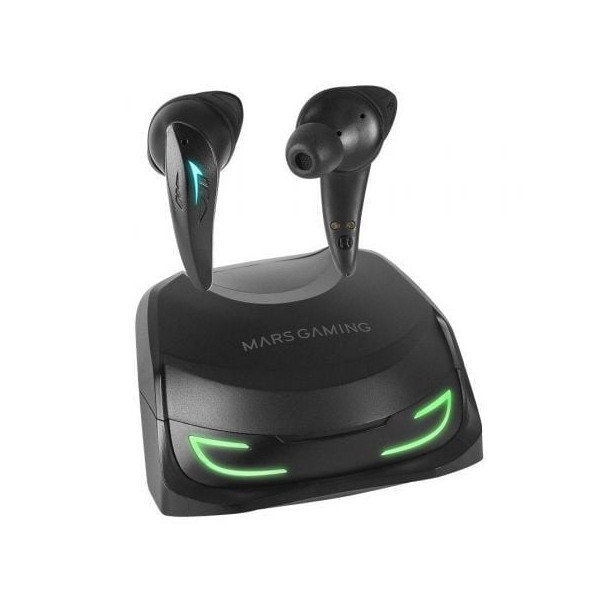 Auriculares Bluetooth Mars Gaming MHI-Ultra con estuche de carga/ Autonomía 7-8h/ Negros